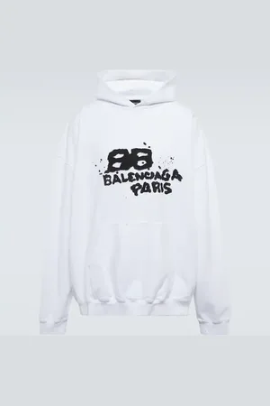 Balenciaga Logo cotton hoodie