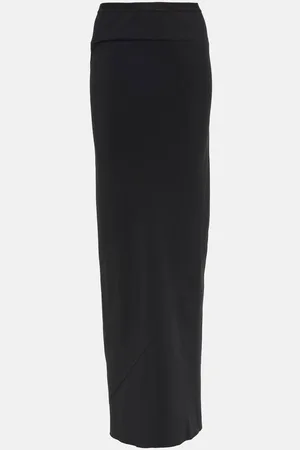 Rick Owens High-rise cady maxi skirt