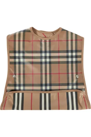Burberry Baby Vintage Check coated cotton bib