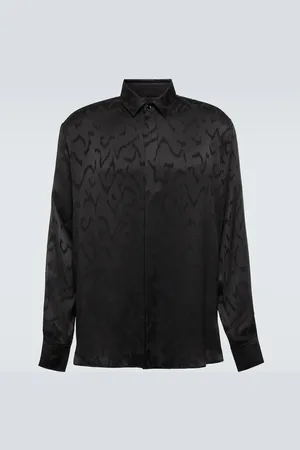 Saint Laurent Jacquard silk shirt