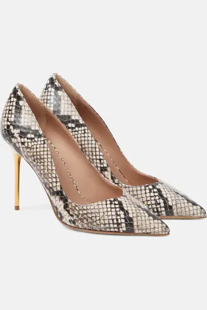 Balmain Ruby python-effect leather pumps