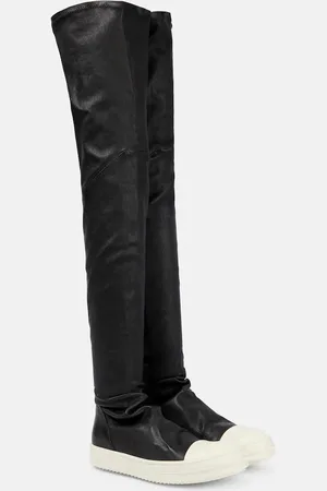 Rick Owens Stocking over-the-knee leather boots