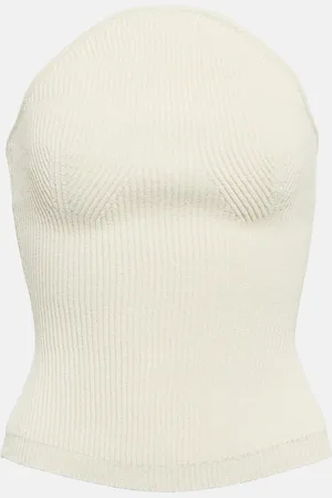 Khaite Jericho ribbed-knit bustier