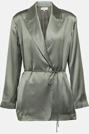 Vince Self-tie satin blazer