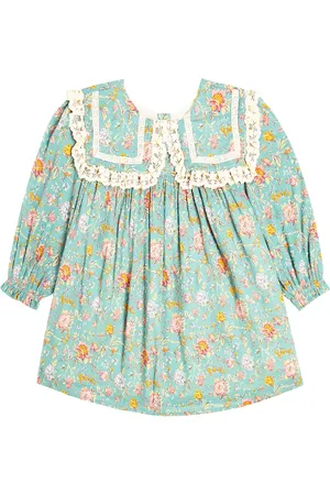Louise Misha Arinola lace-trimmed floral cotton dress