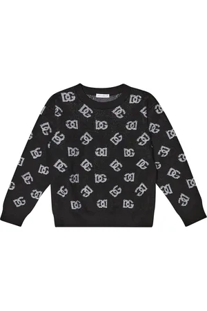 Dolce & Gabbana Logo intarsia wool sweater