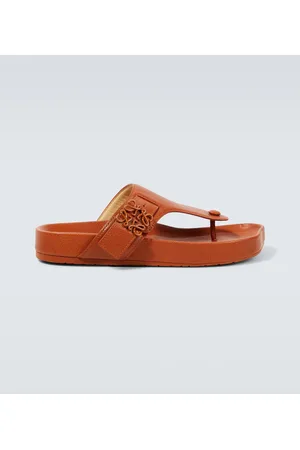 Loewe Ease Anagram leather thong sandals