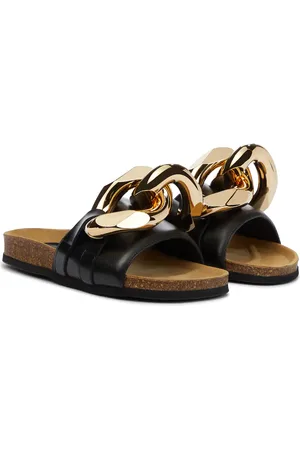 J.W.Anderson Embellished leather slides
