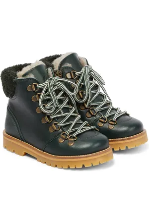 Petit Nord Shearling-lined leather boots