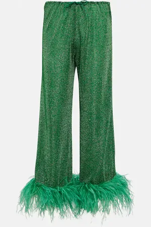 Oseree OsÃ©ree LumiÃ¨re Plumage wide-leg pants