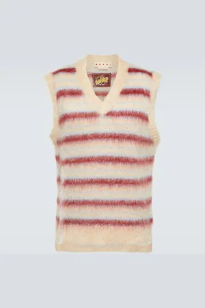 Marni Striped wool-blend sweater vest