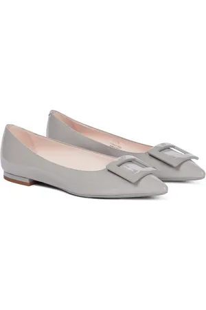 Roger Vivier Gommettine Ball patent leather ballet flats