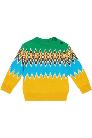 Stella McCartney Baby Fair Isle cotton-blend sweater