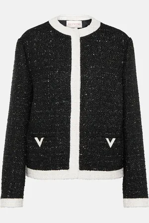 VALENTINO Tweed lamÃ© jacket