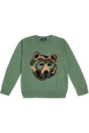 Il gufo Jacquard wool sweater