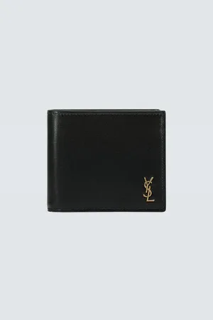 Saint Laurent Tiny Cassandre East/West leather wallet