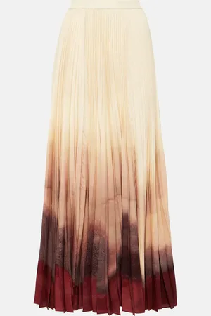 Altuzarra Sif pleated ombrÃ© maxi skirt