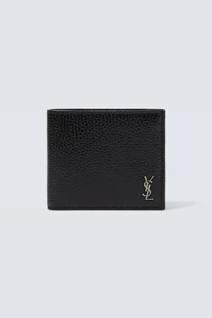 Saint Laurent Tiny Cassandre East/West leather wallet