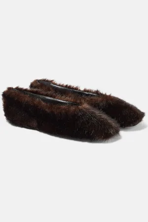 MAGDA BUTRYM Faux-fur ballet flats