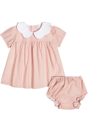 La Coqueta Baby Hestia cotton dress and bloomers set