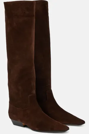Khaite Suede knee-high boots