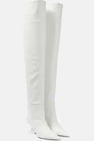The Attico Cheope leather over-the-knee boots