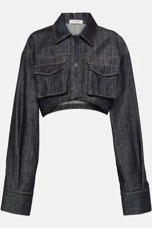 The Mannei Gudari cropped denim blazer