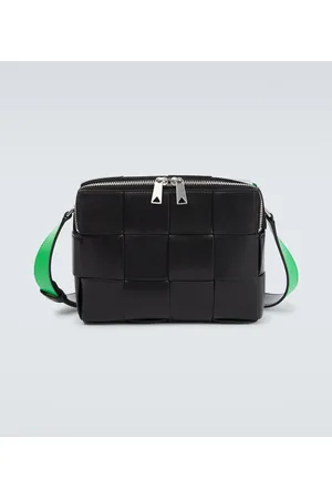Bottega Veneta Cassette Small Intreccio leather camera bag