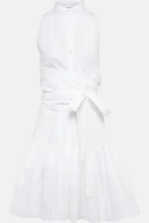 Alaïa AlaÃ¯a Cotton poplin minidress