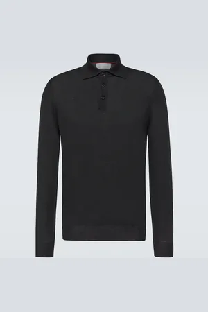 Brunello Cucinelli Wool and cashmere polo sweater