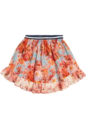 ZIMMERMANN Devi floral cotton skirt
