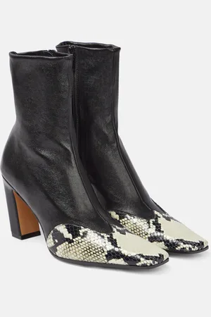 Khaite Nevada leather ankle boots