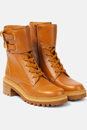 See by Chloé See By ChloÃ© Mallory leather lace-up boots