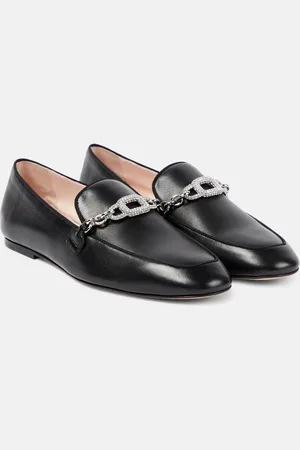 Roger Vivier Embellished leather loafers