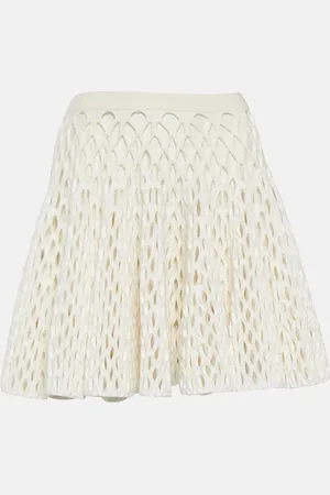 Alaïa AlaÃ¯a High-rise knit miniskirt