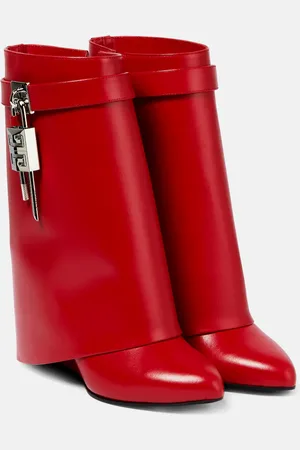 Givenchy Shark Lock leather ankle boots