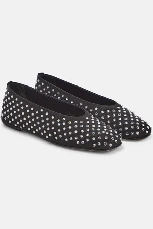 MAGDA BUTRYM Embellished satin ballet flats