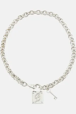 BLUMARINE Logo chainlink choker