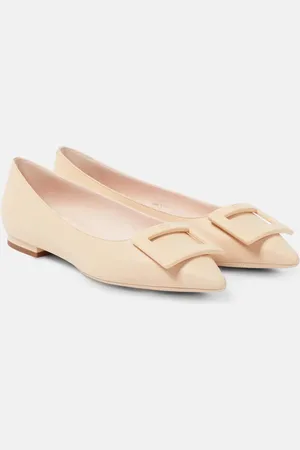 Roger Vivier Gommettine Ball patent leather ballet flats