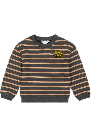 BONPOINT Tonino striped cotton fleece sweatshirt