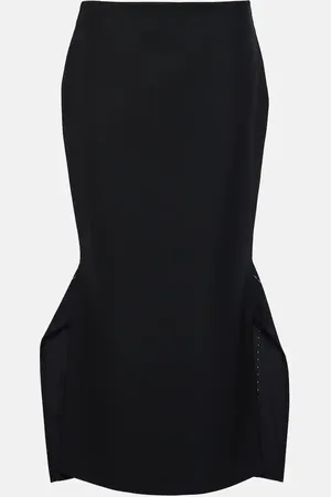 The Row Wool-blend pencil skirt