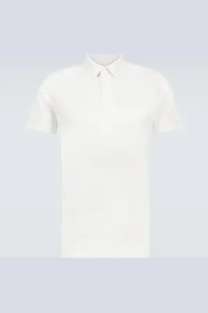 DEREK ROSE Ramsay cotton-blend polo shirt