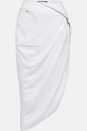 Jacquemus La Jupe Saudade draped midi skirt