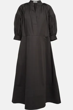 CO Oversized V-neck tton dress