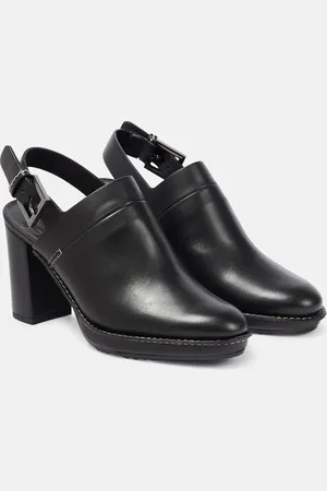 Max Mara Clos leather slingback pumps
