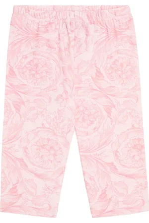 VERSACE Baby Barocco cotton-blend leggings
