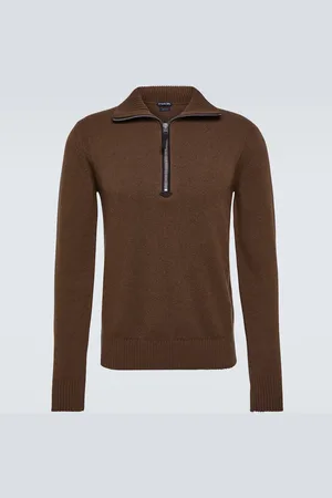 Tom Ford Wool-blend half-zip sweater
