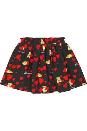 Moschino Printed cotton-blend skirt