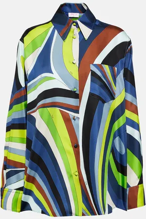 Puccini Iride silk twill shirt