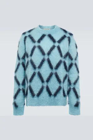 Marni Intarsia mohair-blend sweater